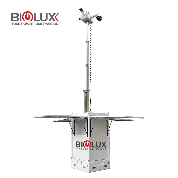 दूरसंचार के लिए घनाभ सीसीटीवी टावर