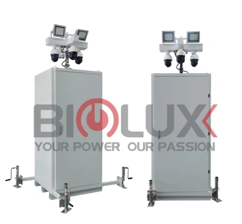 नया डिज़ाइन HiCUBE-II पोर्टेबल निगरानी टॉवर (हरी एलईडी लाइट के साथ)