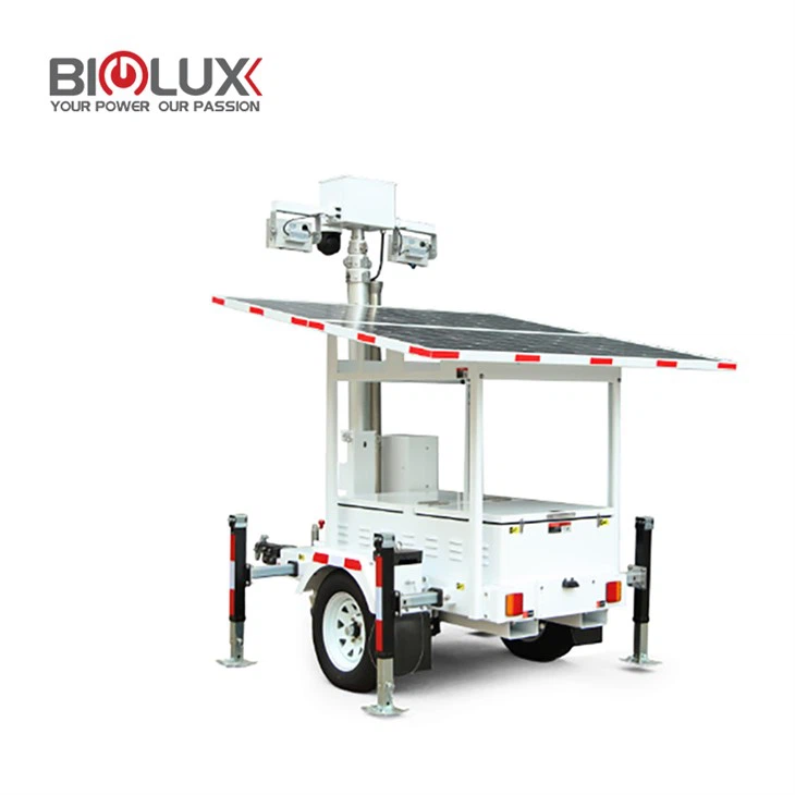 खाली संपत्ति के लिए सोलर सीसीटीवी टावर