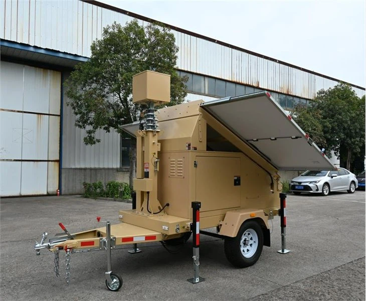 mobile solar surveillance trailer