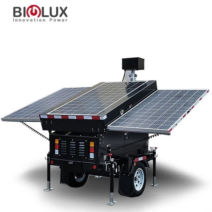 सौर रिचार्जेबल मोबाइल सीसीटीवी ट्रेलर