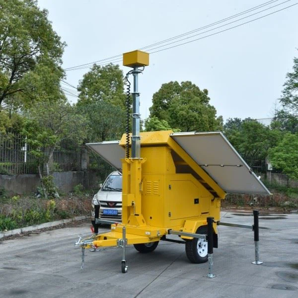 Factory Price Solar Trailer With Camera Or Light From China