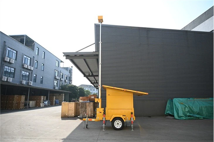 Mobile Surveillance Trailer Powered By Solar